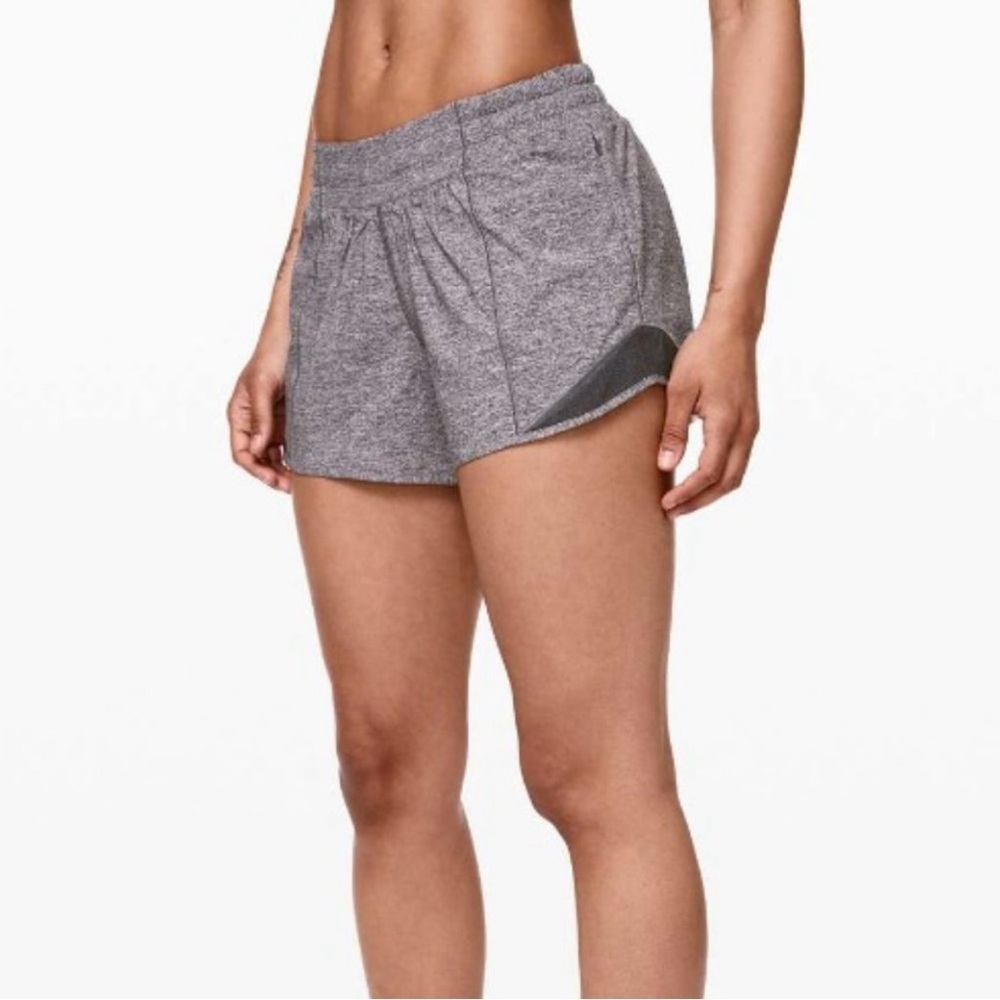 lululemon athletica Heathered Gray Athletic Shorts